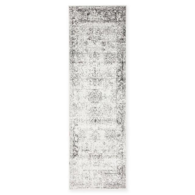 Unique Loom Casino Sofia 6'7" Power-Loomed Runner Rug in Grey