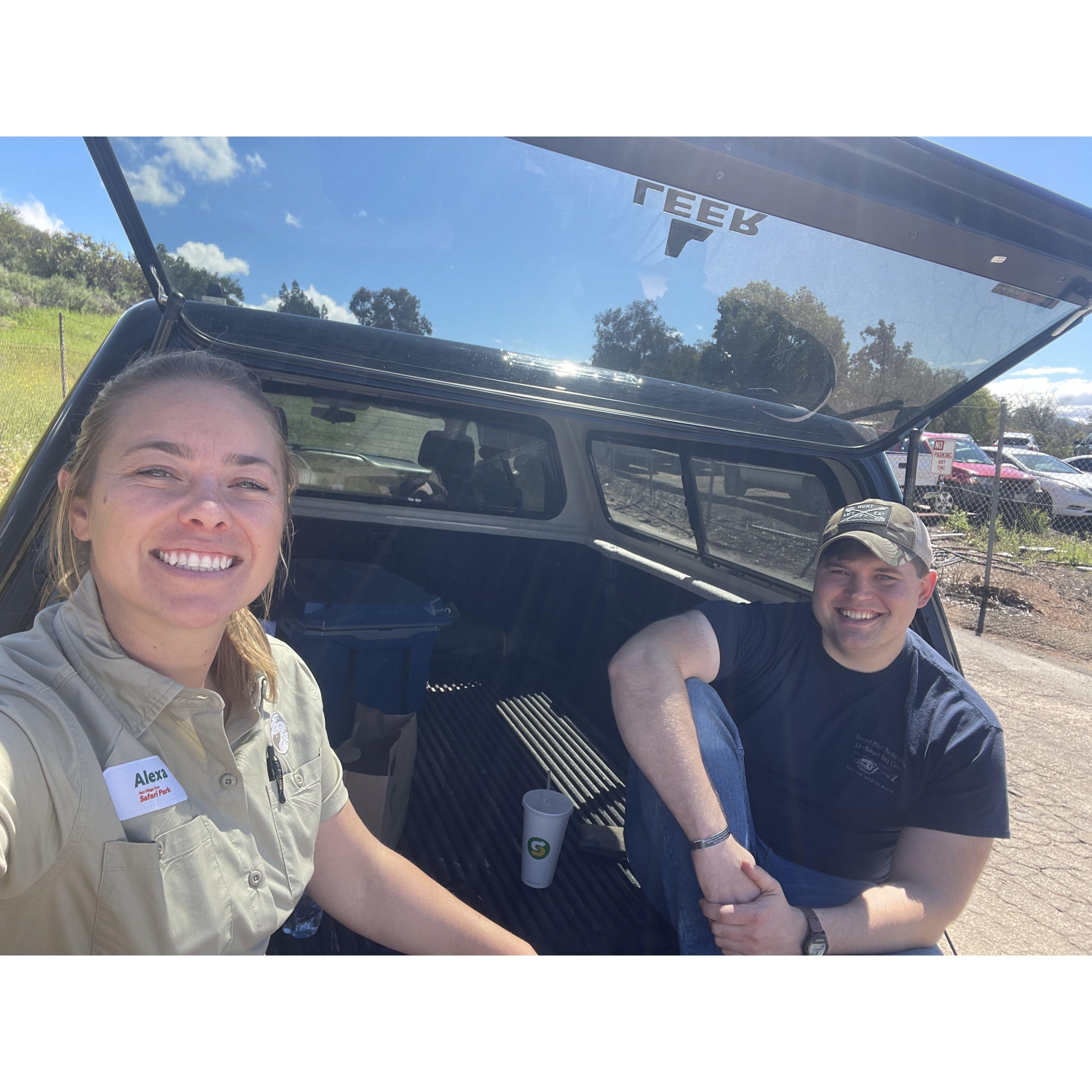lunch dates at the Safari Park