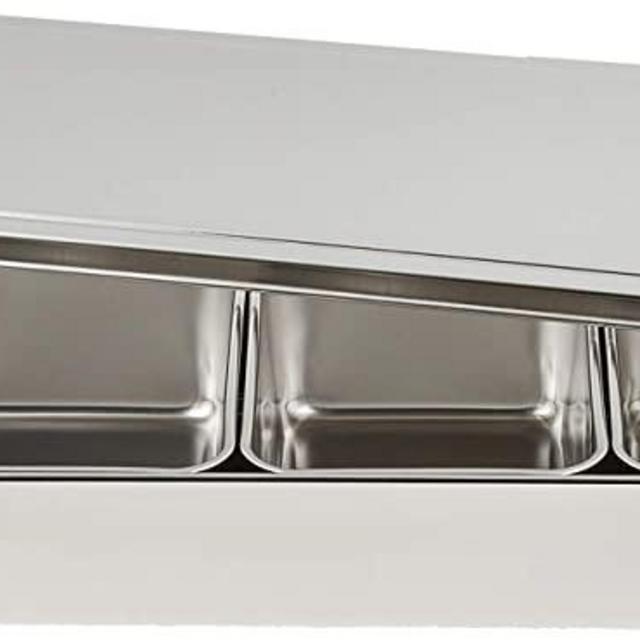 Stainless Yakumi Pan/Seasoning Container w/4 Compartments