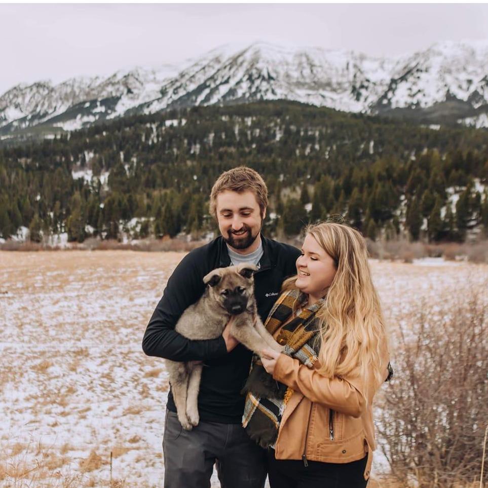 If you know anything about us you know we love our dog, Odin. So much so that we had our engagement photos done within the first week we got him!