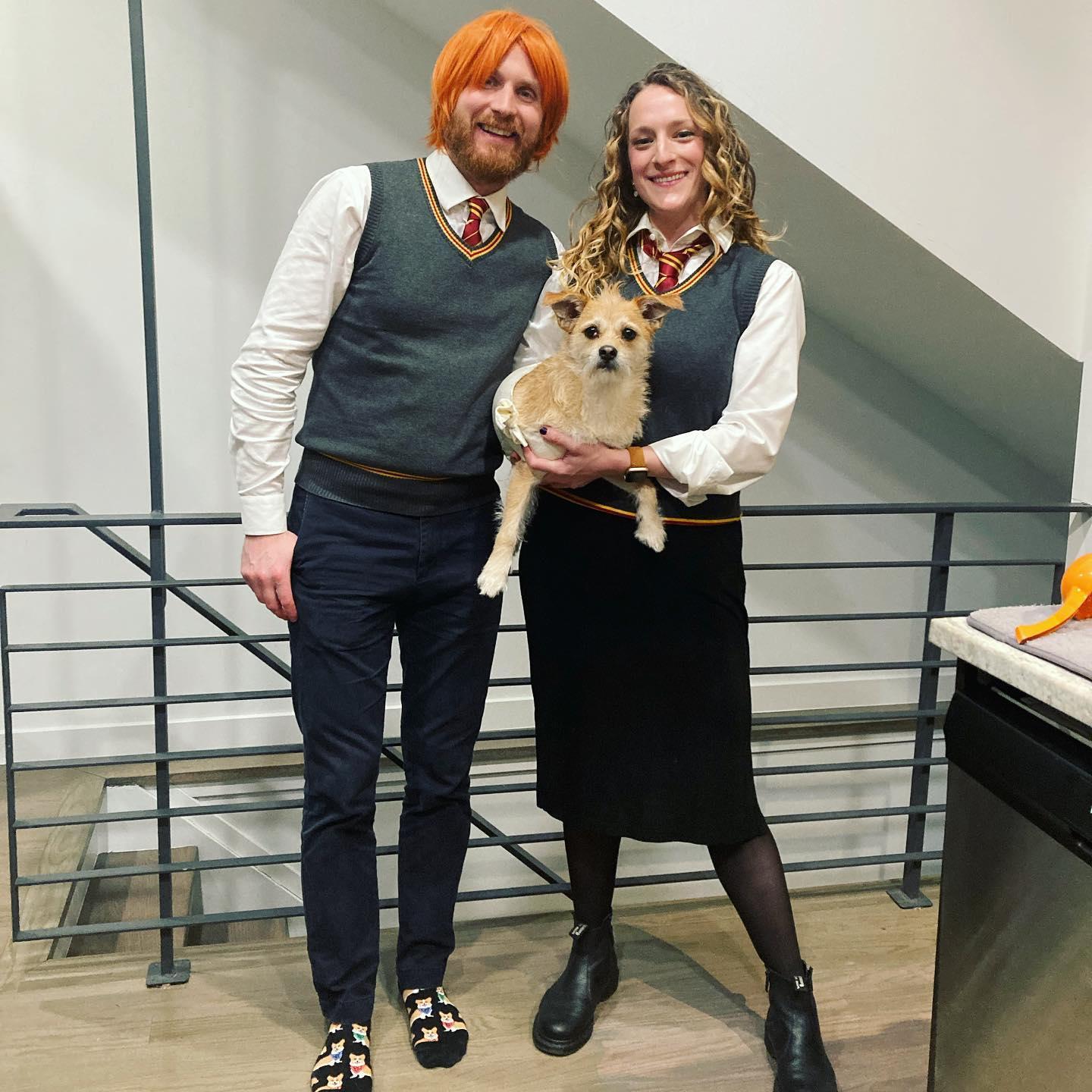 Ron, Hermione, and Dobby - Halloween 2022