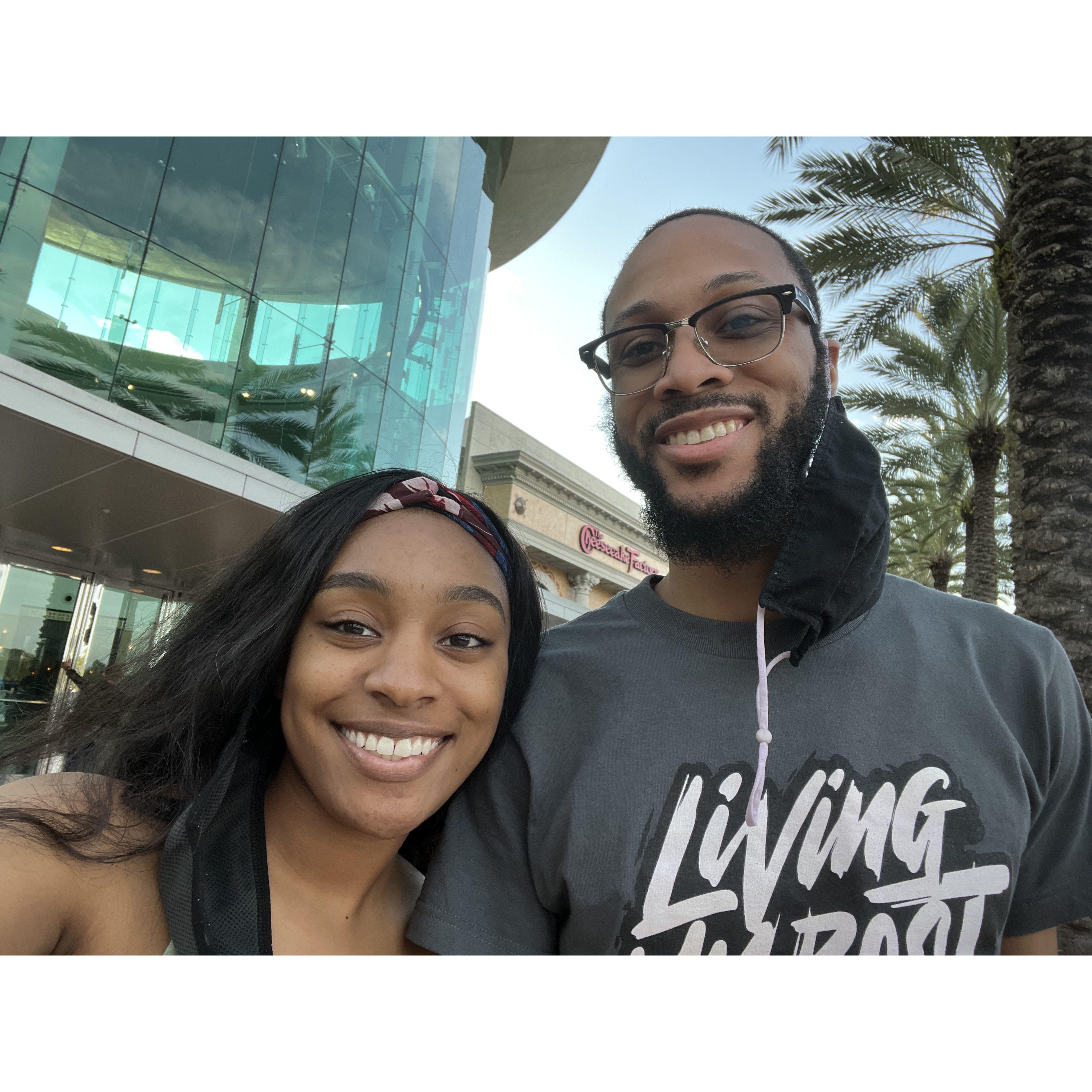 Antwon visited Re'al while she was in undergrad!