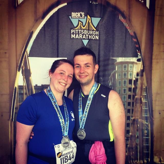 Remember that one time (okay, actually 3 times) we ran the Pittsburgh Half Marathon? 11/10 do not recommend running across the bridges (May 2015)