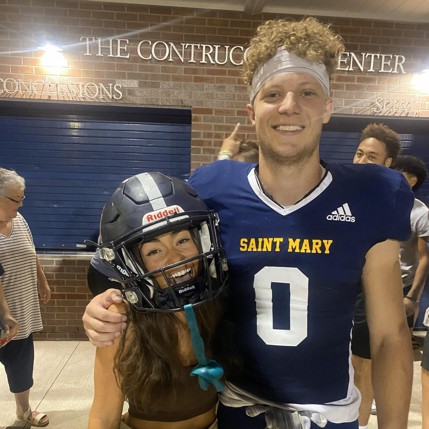 A 2022 Kansas visit happened to line up with a football game! Mady loved finally getting to watch Garrett play after years of hearing about his passion for the sport!
