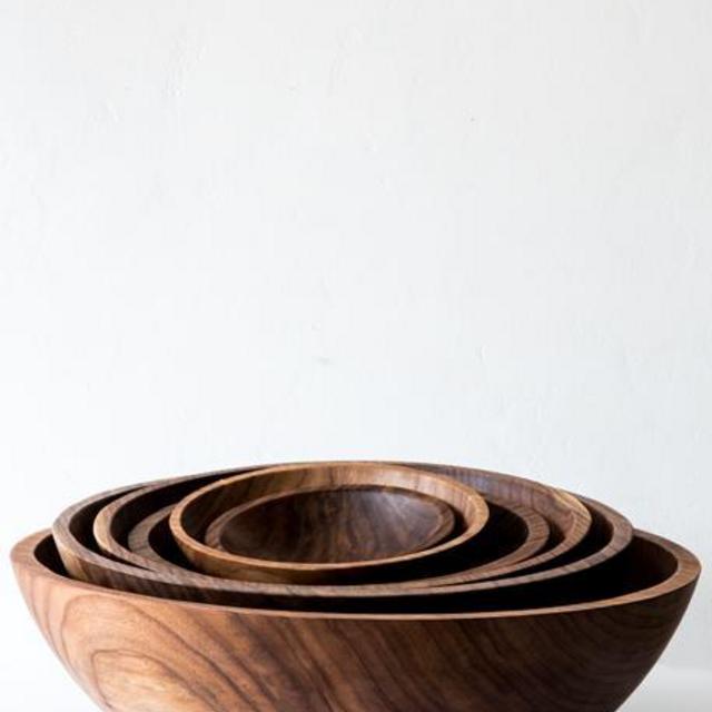 Peterman walnut wood bowls
