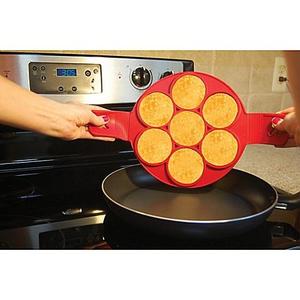 As Seen on TV - Flippin' Fantastic™ Nonstick Pancake Ring in Red