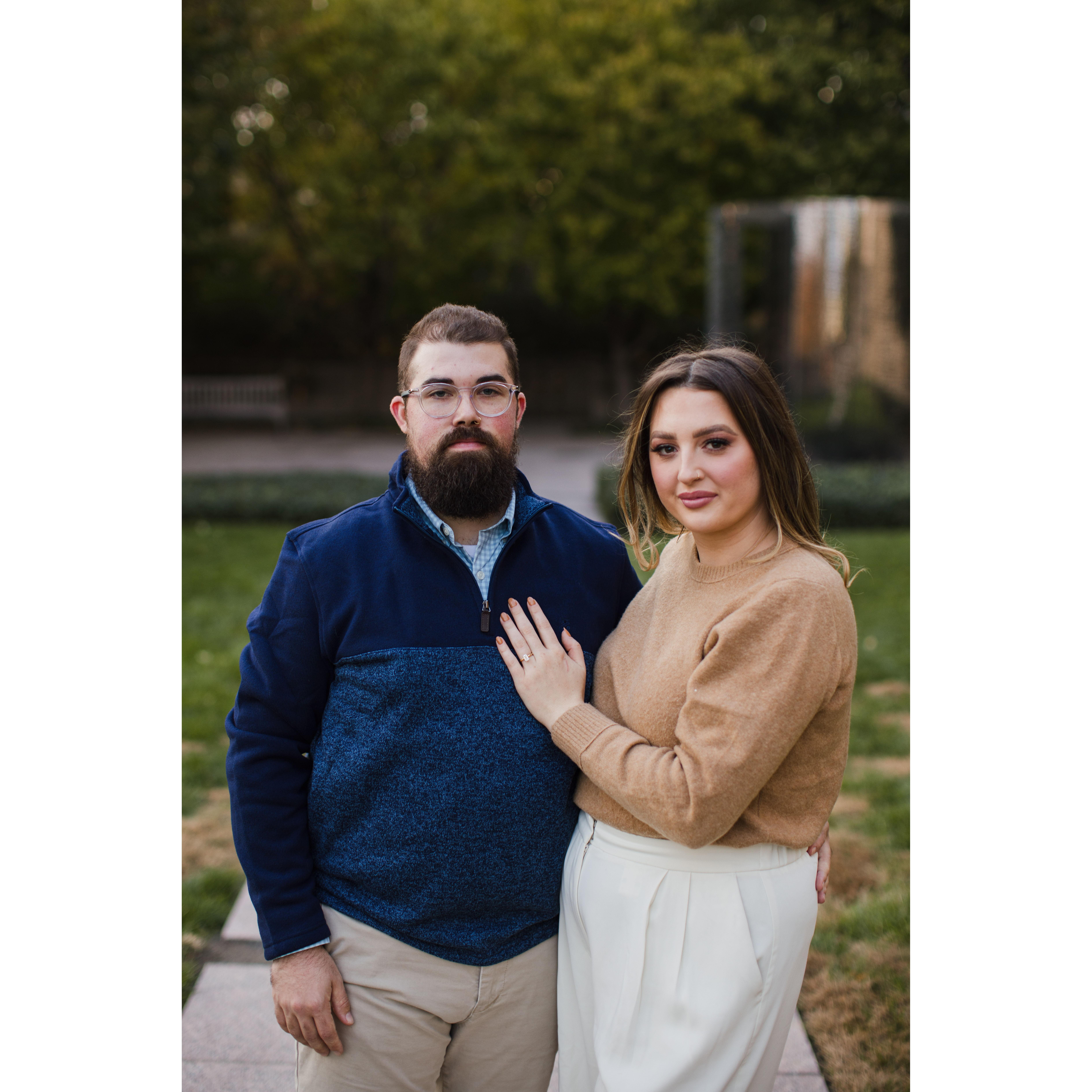 These photos were taken at the Nelson Atkins Art Museum. This is one of Maddie's favorite places in KC, and where Justin proposed!