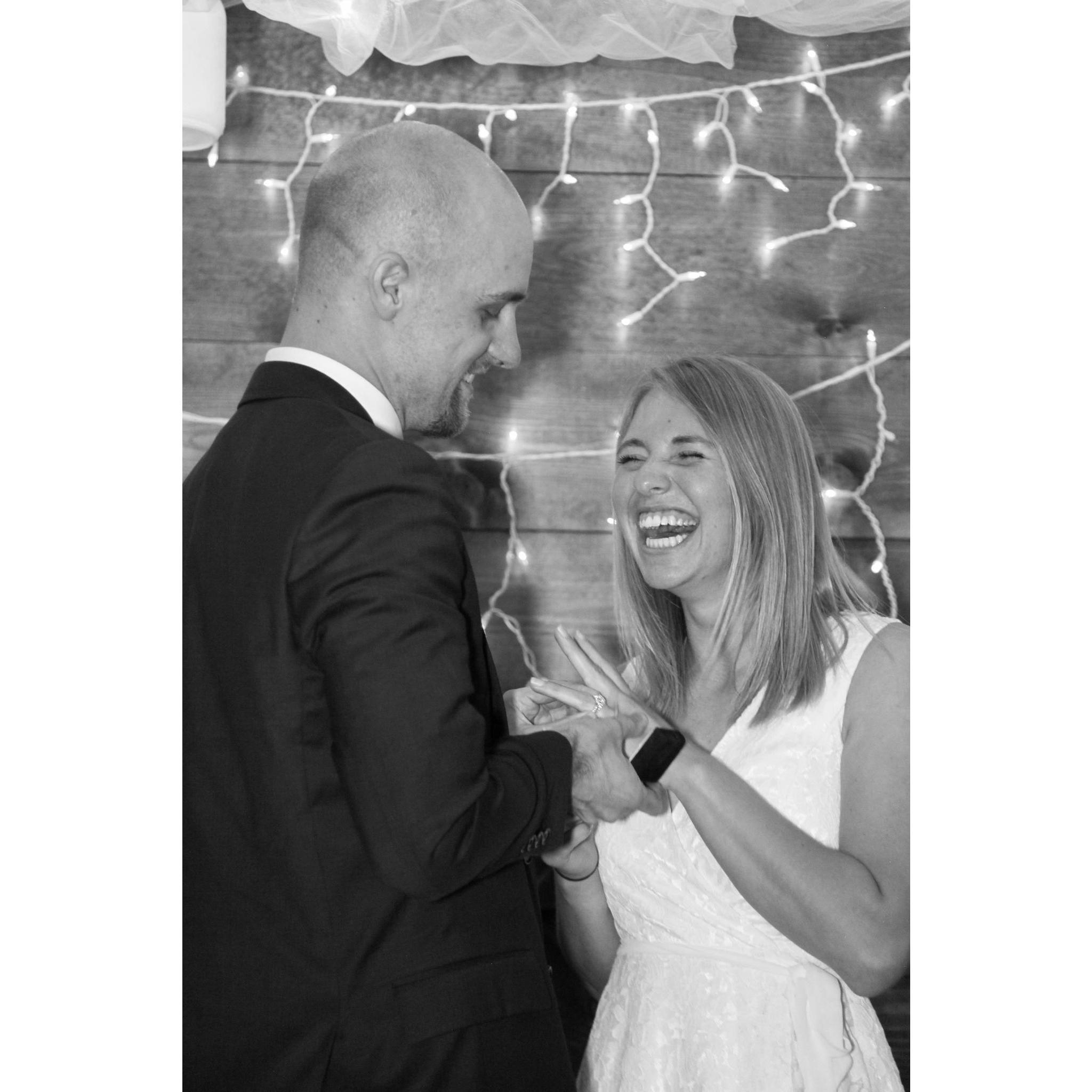 She had no idea it was coming until he asked the question