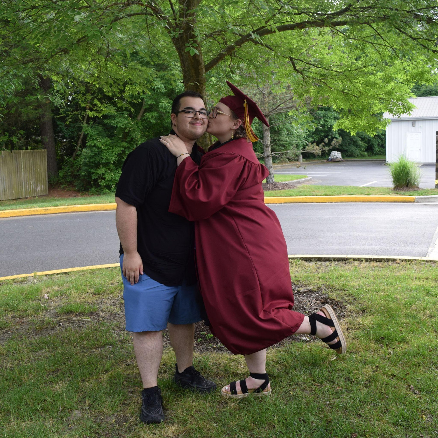 Jillian getting her Social Work degree.