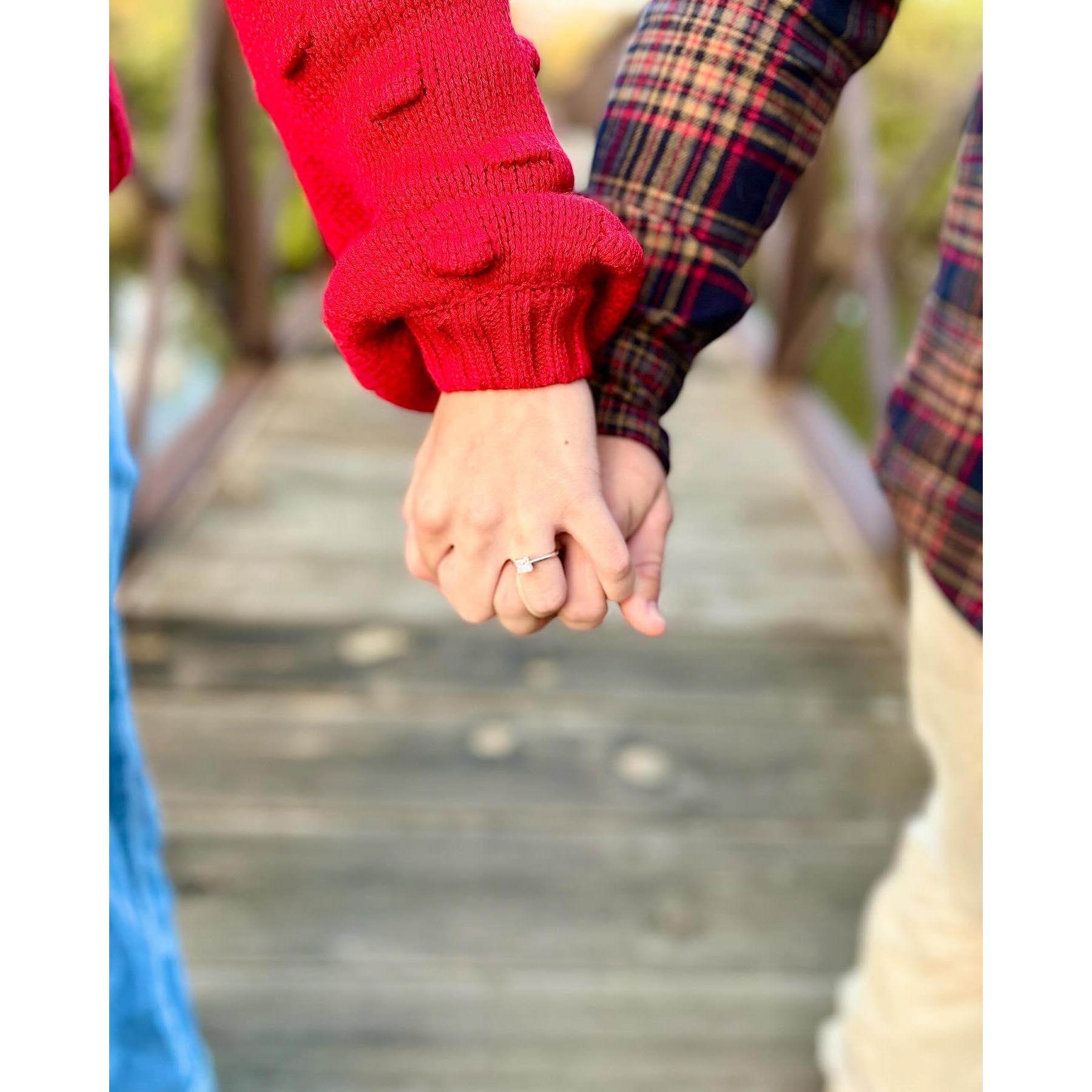 This is the picture we used to announce our engagement!