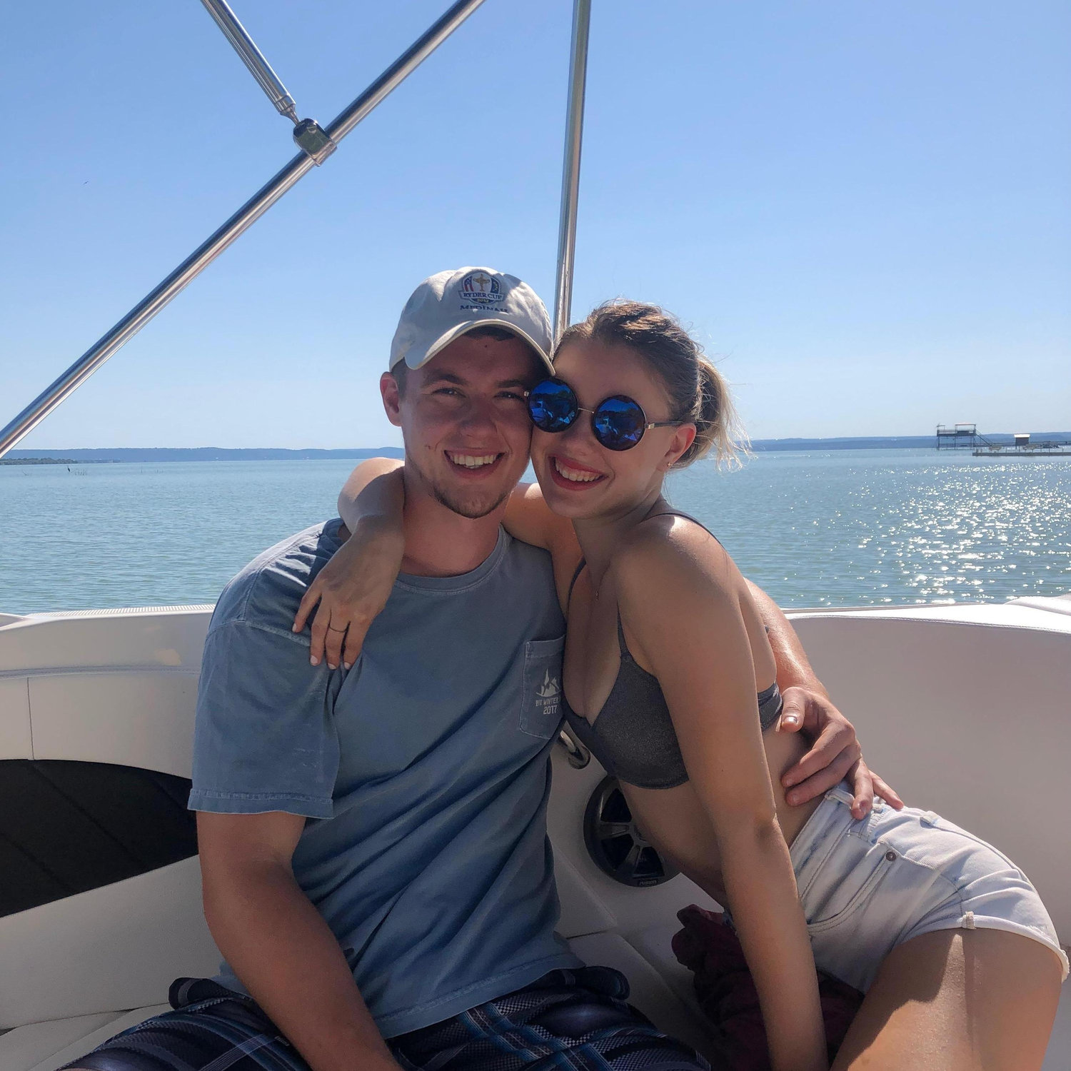 Marisa and Adam on Lake Travis!