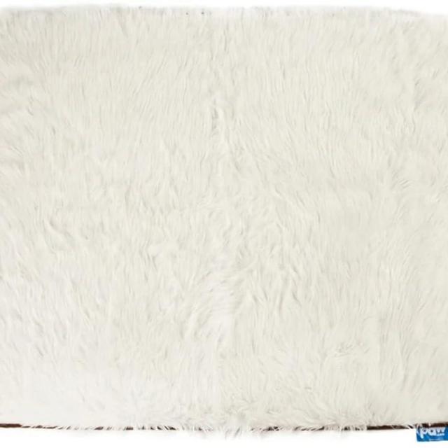 PupProtector Waterproof Throw Blanket for Dogs and Cats, Pet Blanket Cover for Couches, Sofas, Beds, Car Seats, Furniture, Calming Soft Faux Fur, Polar White, Large (80" L x 62" W)