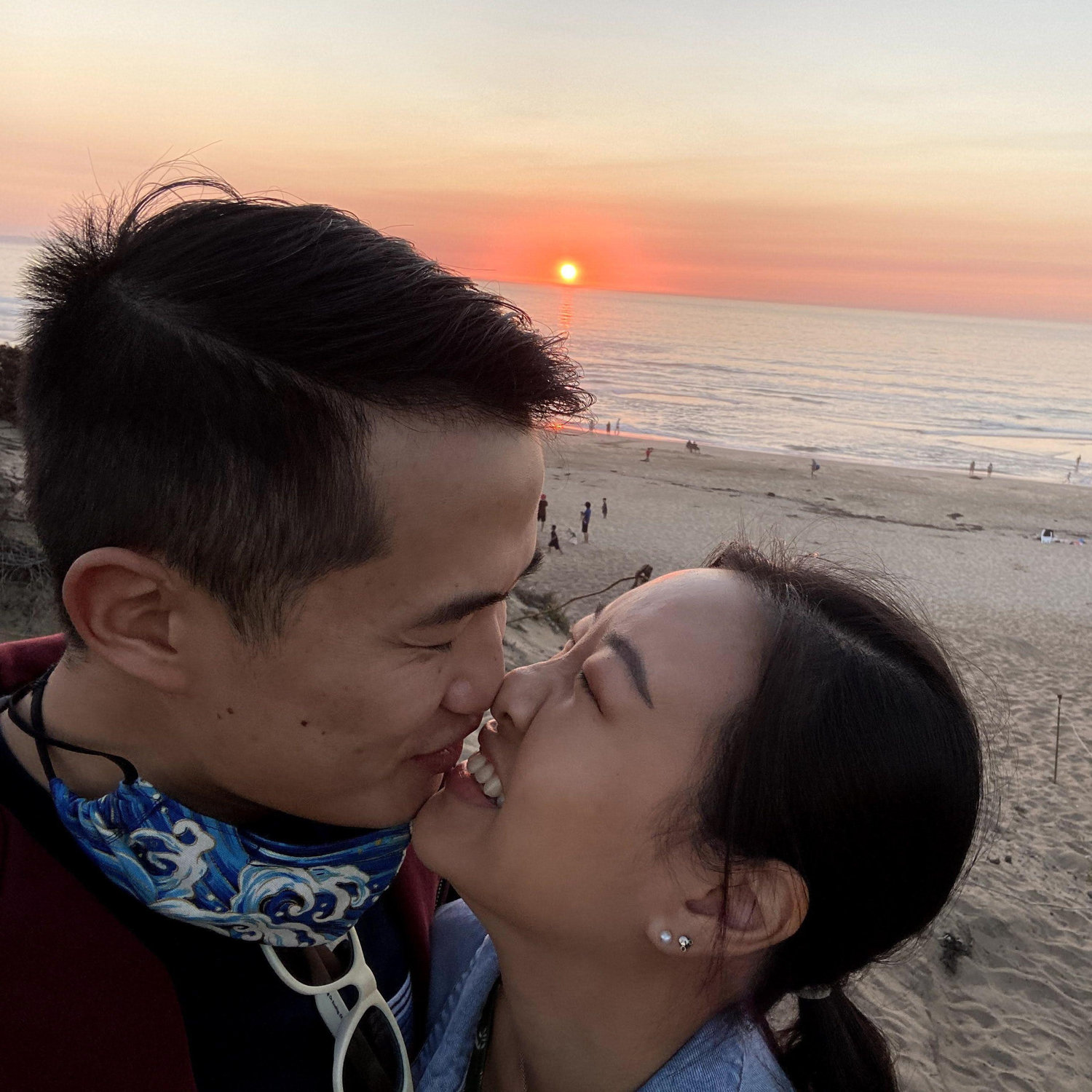 That time we watched the sunset in Monterey for our 5 year anniversary!