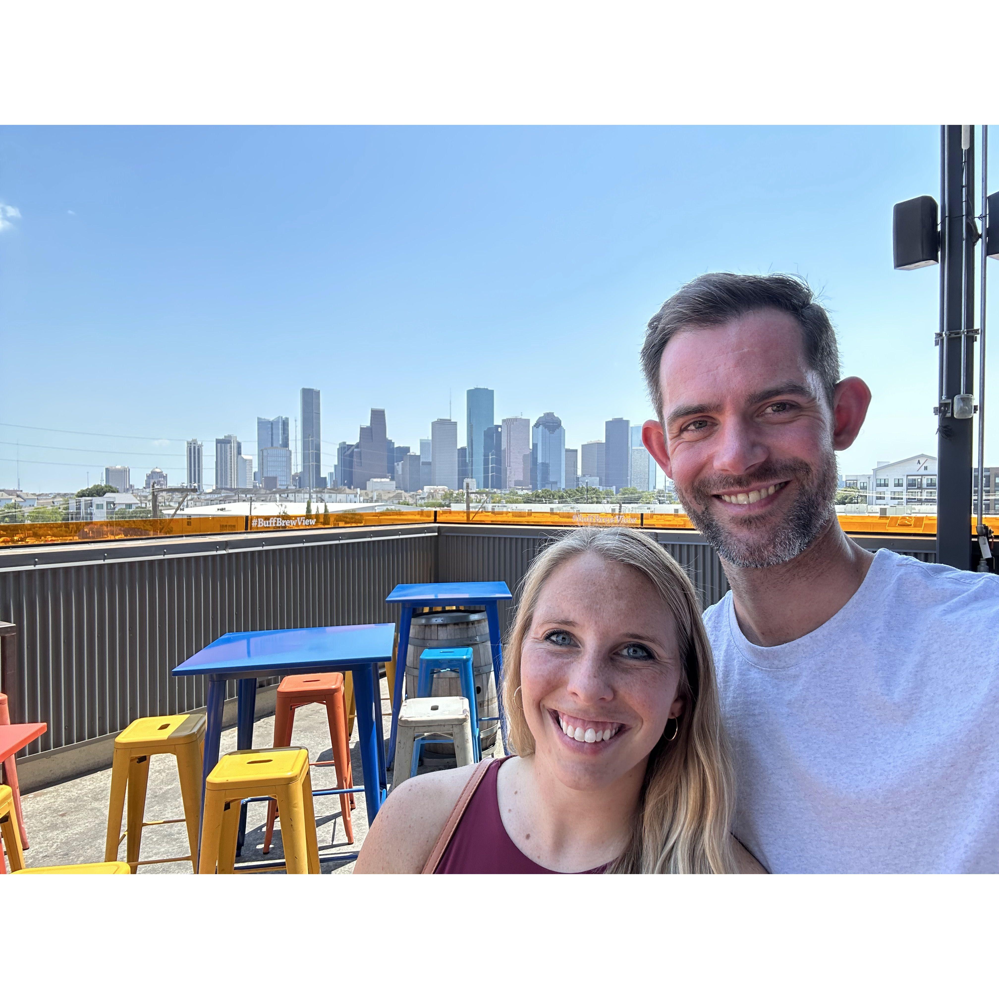 When missing the Chicago skyline, we found a pretty good view of another skyline. Thanks Houston!