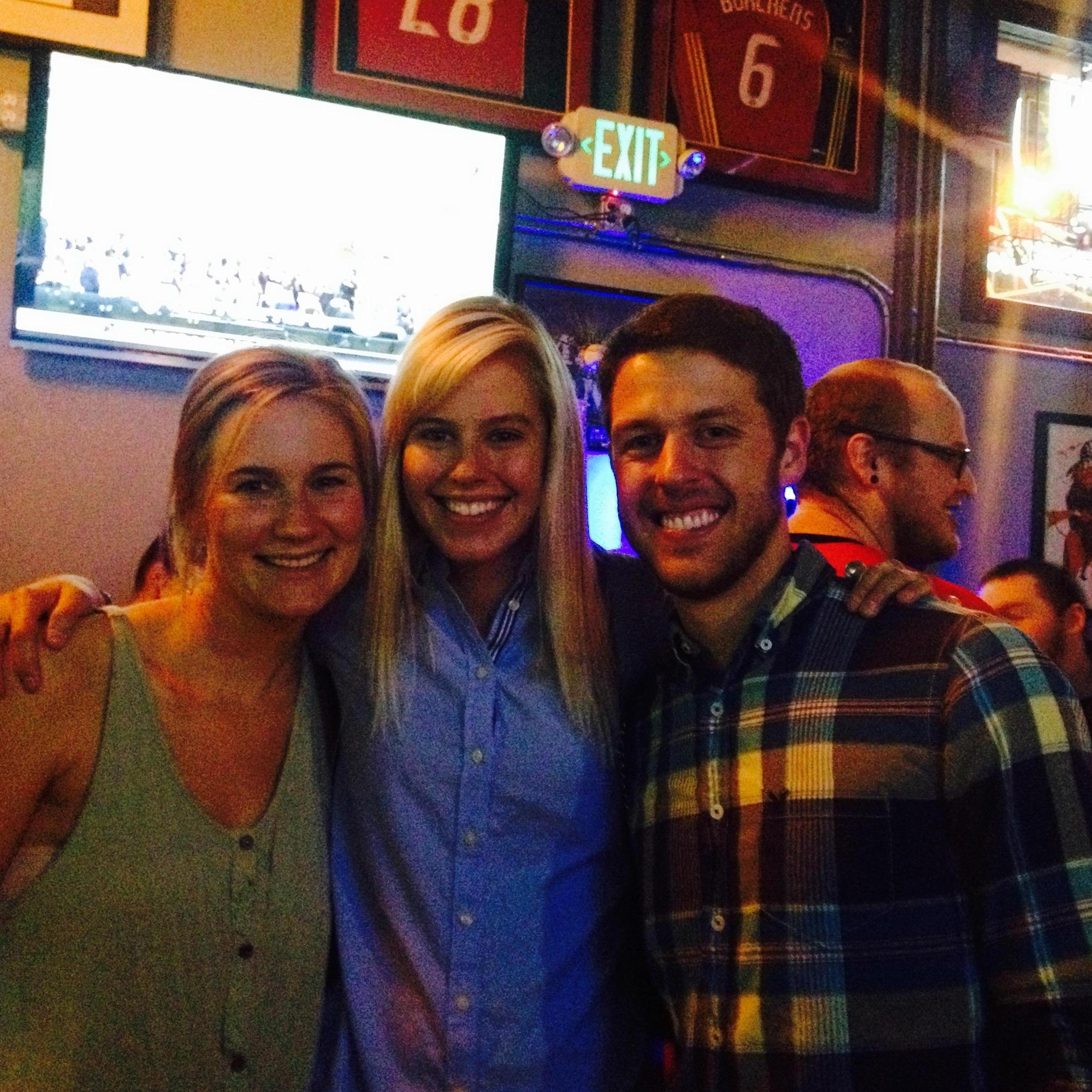 First photo ever taken of us! With our co-lab partner Ariel! August 2014