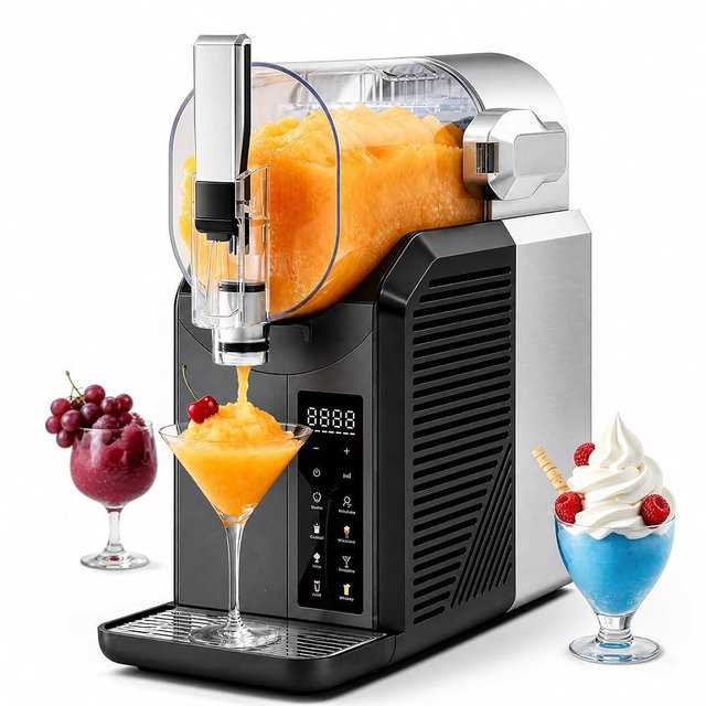 FAB&DELUXE Slushie Machine, 2L/68oz Frozen Drink & Slushy Machine for Home, 6 Presets, No Ice Needed, Self Cleaning, Slushy Maker for Margaritas, Frappés, Milkshake