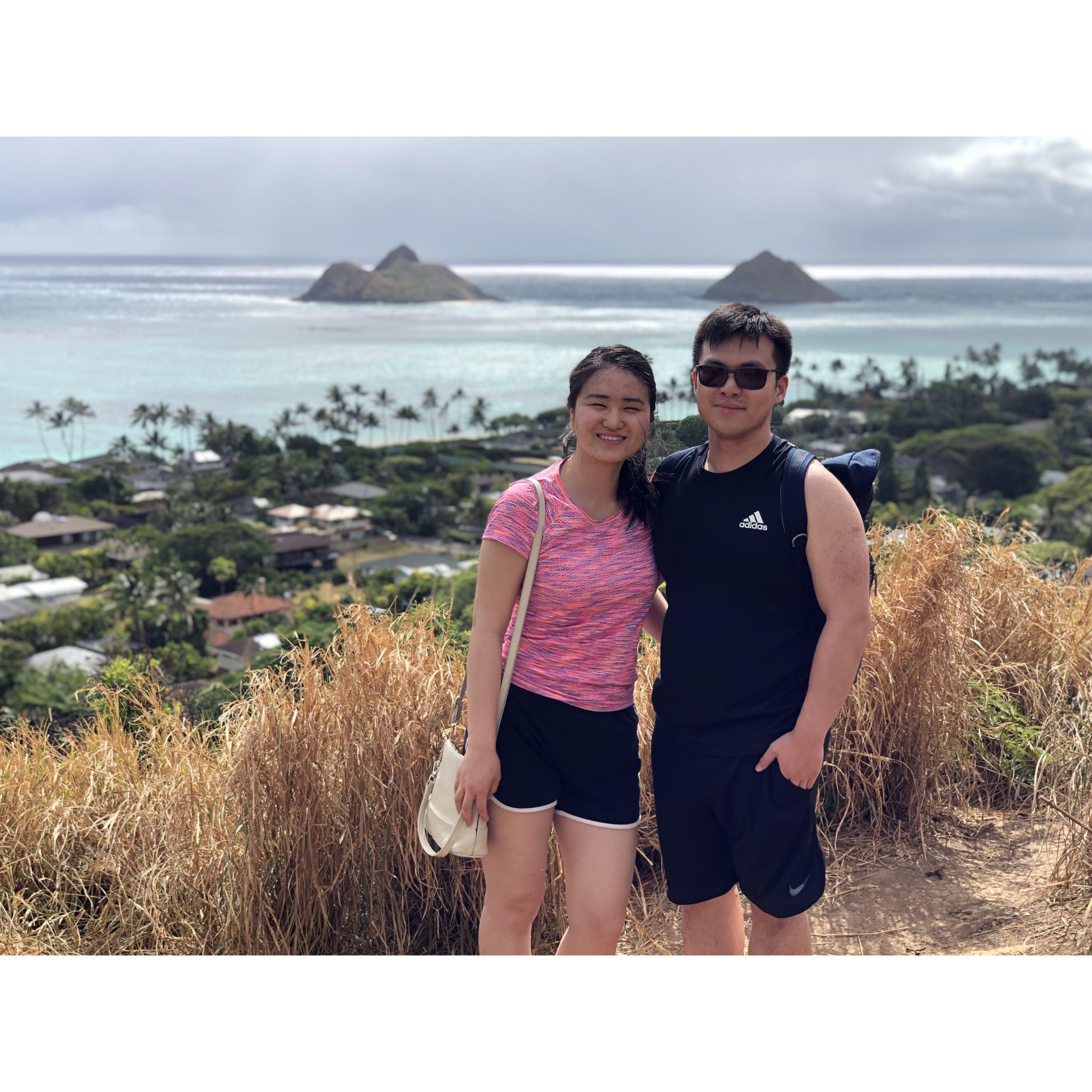 Hattie and Tommy's first trip together: Oahu, Hawaii.