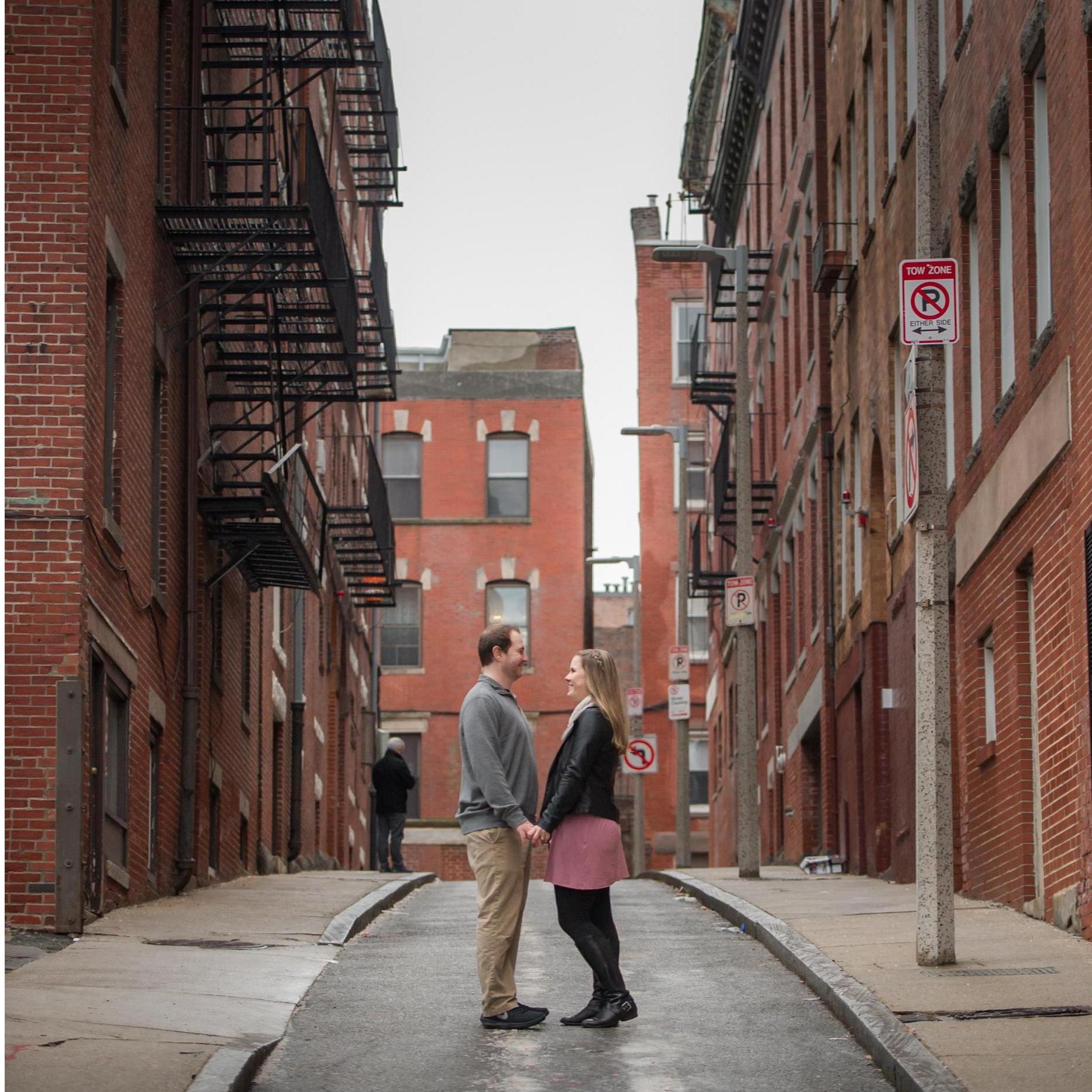 On the streets of the North End in Boston, one of our favorite spots.