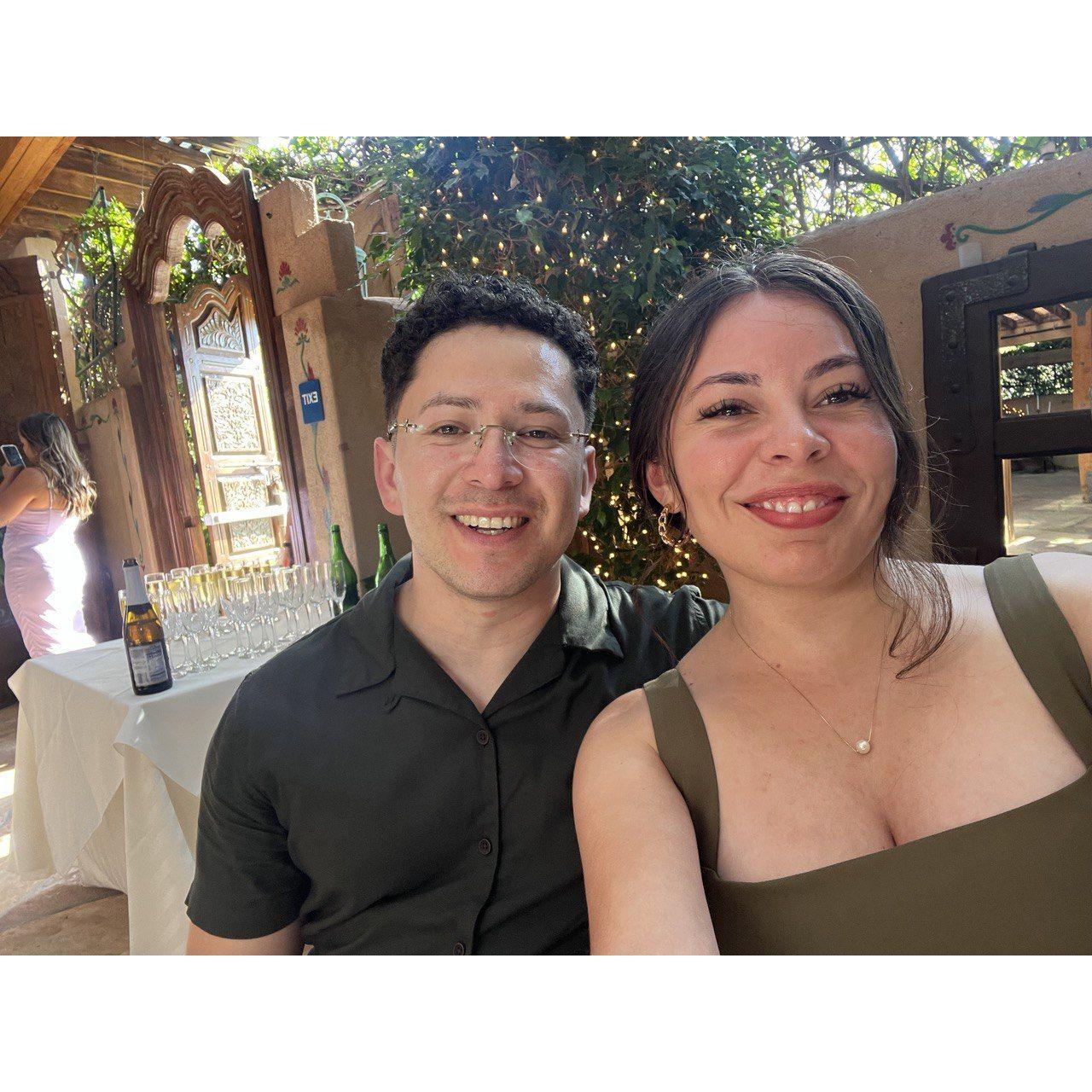 First wedding together as a couple
