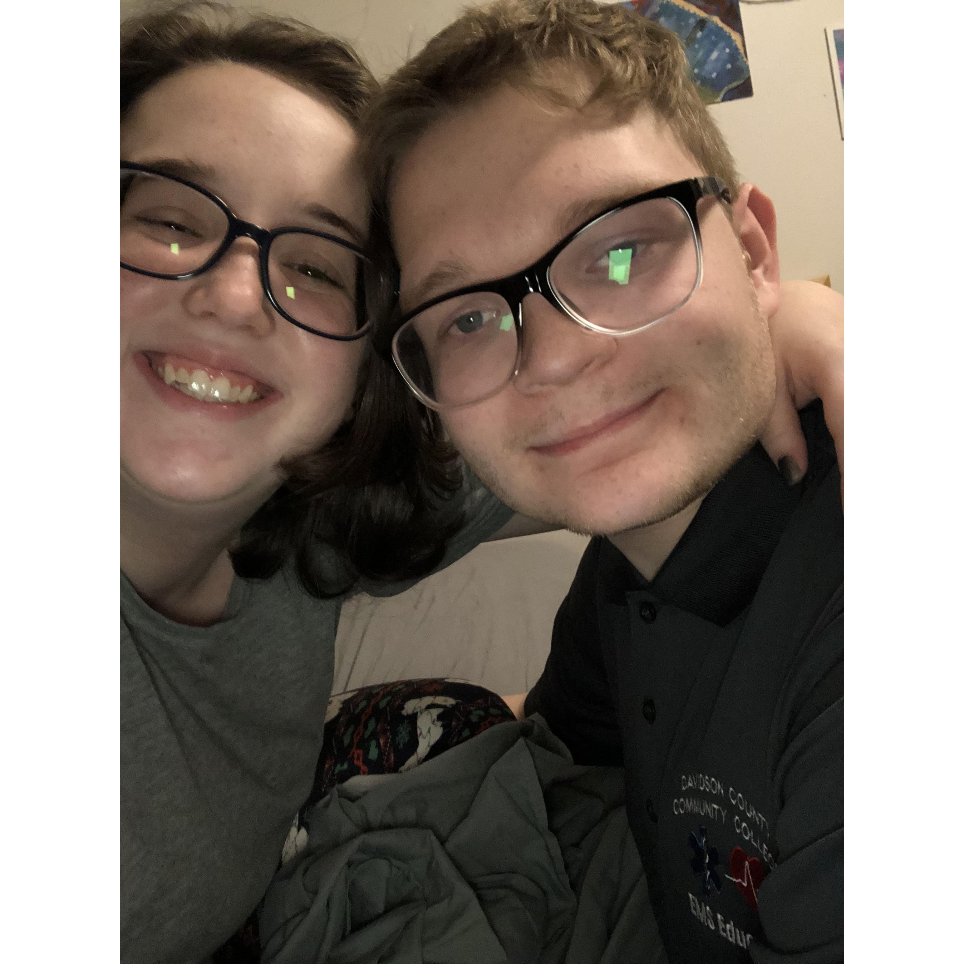 This was taken the morning Michael went to his first EMT class. Maria was (and is) so proud of the journey Michael has gone on in EMS.