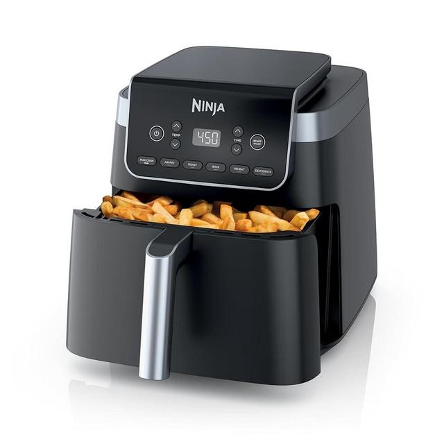 Ninja AF181 Air Fryer Pro XL 6-in-1 with 6.5 QT Capacity, Max Crisp, Air Fry, Air Roast, Bake, Reheat, Dehydrate, Max Crisp Technology with 450F, Nonstick Basket & Crisper Plate, Grey