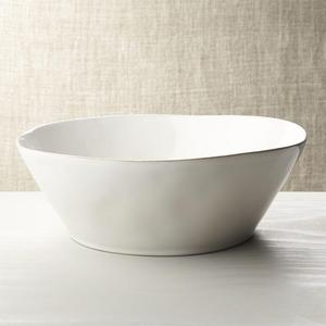 Marin White Large Serving Bowl