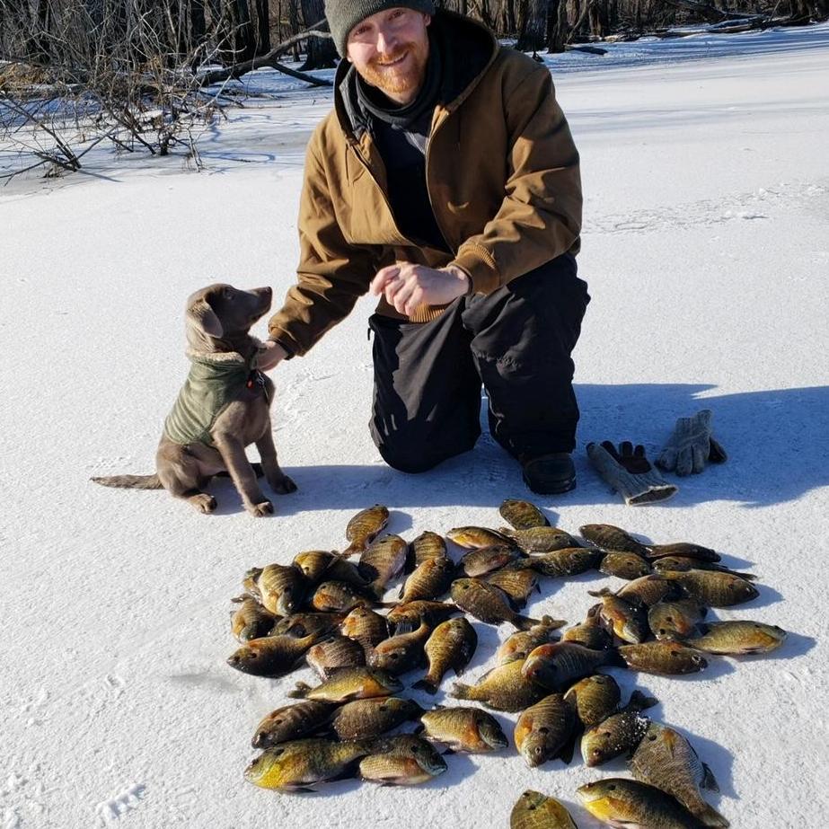 Rowe & Sam ice fishing for the first time | 2018