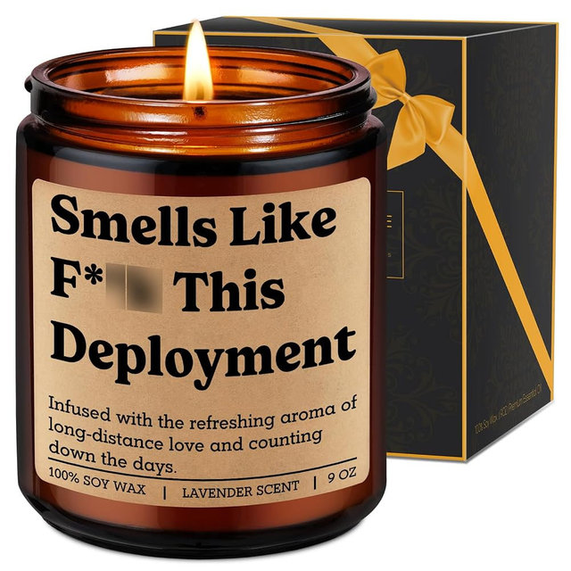 Fairy's Gift Candle, Deployment Gifts, Military Deployment Gifts, Long Distance Relationship Ideas, Mothers Day Funny Presents for Deployed Military Soldier, Army Wife, Navy Girlfriend, Spouse Mom BF