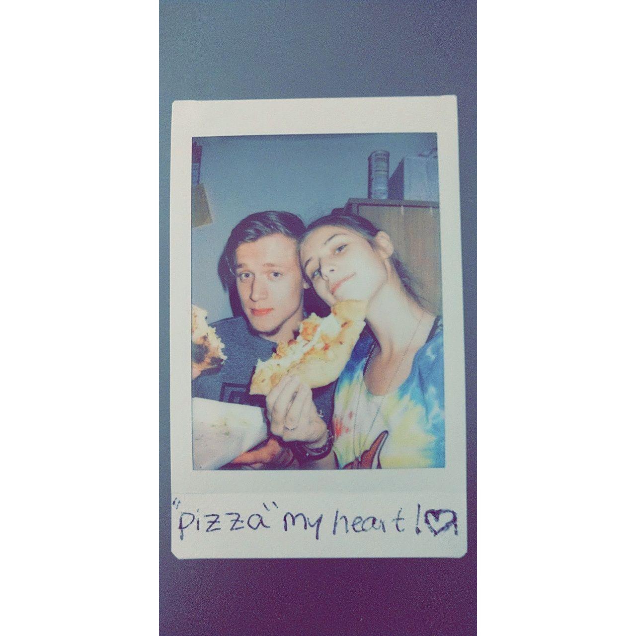 "Pizza" my heart! This was taken during Laurel's freshman year of college!