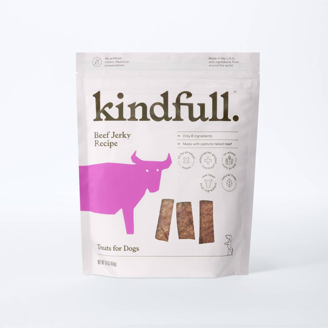 Pasture Raised Beef Jerky Recipe Dog Treats - 16oz - Kindfull™