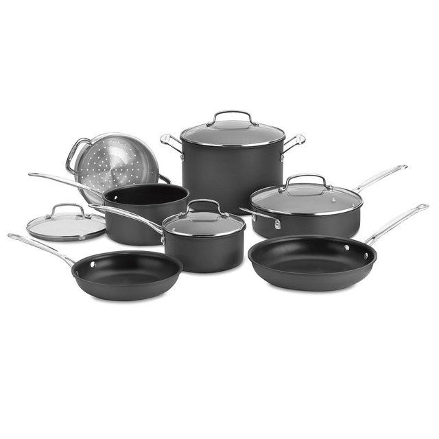 Cuisinart Chef's Classic Nonstick Hard Anodized 11-Piece Cookware Set