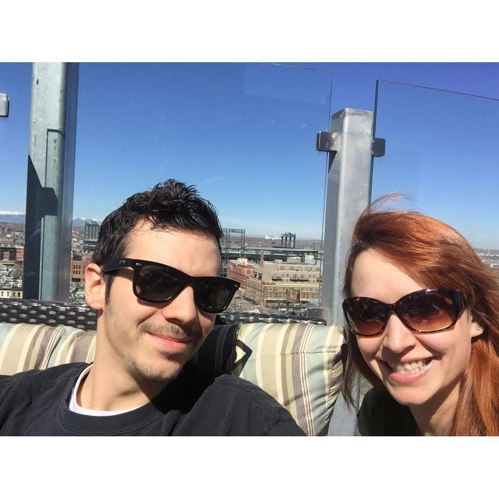 Our first apartment together at 2020 Lawrence. Great view of Coors Field and the perfect spot for 4 years of downtown adventures.