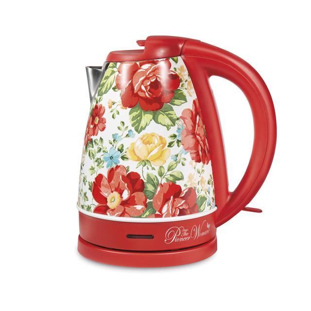 The Pioneer Woman Electric Kettle, Vintage Floral, 1.7-Liter