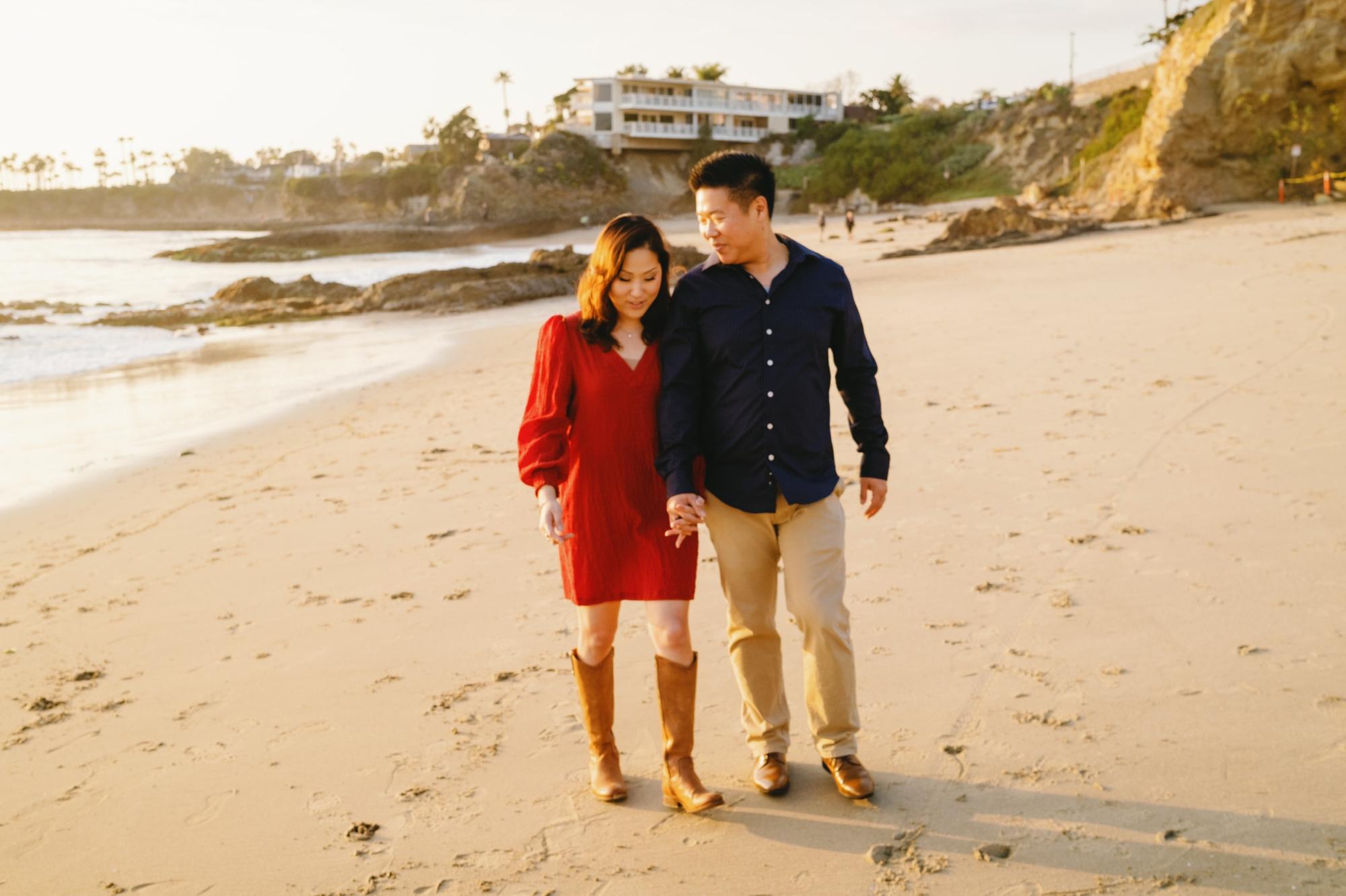Enjoying the sand and weather.