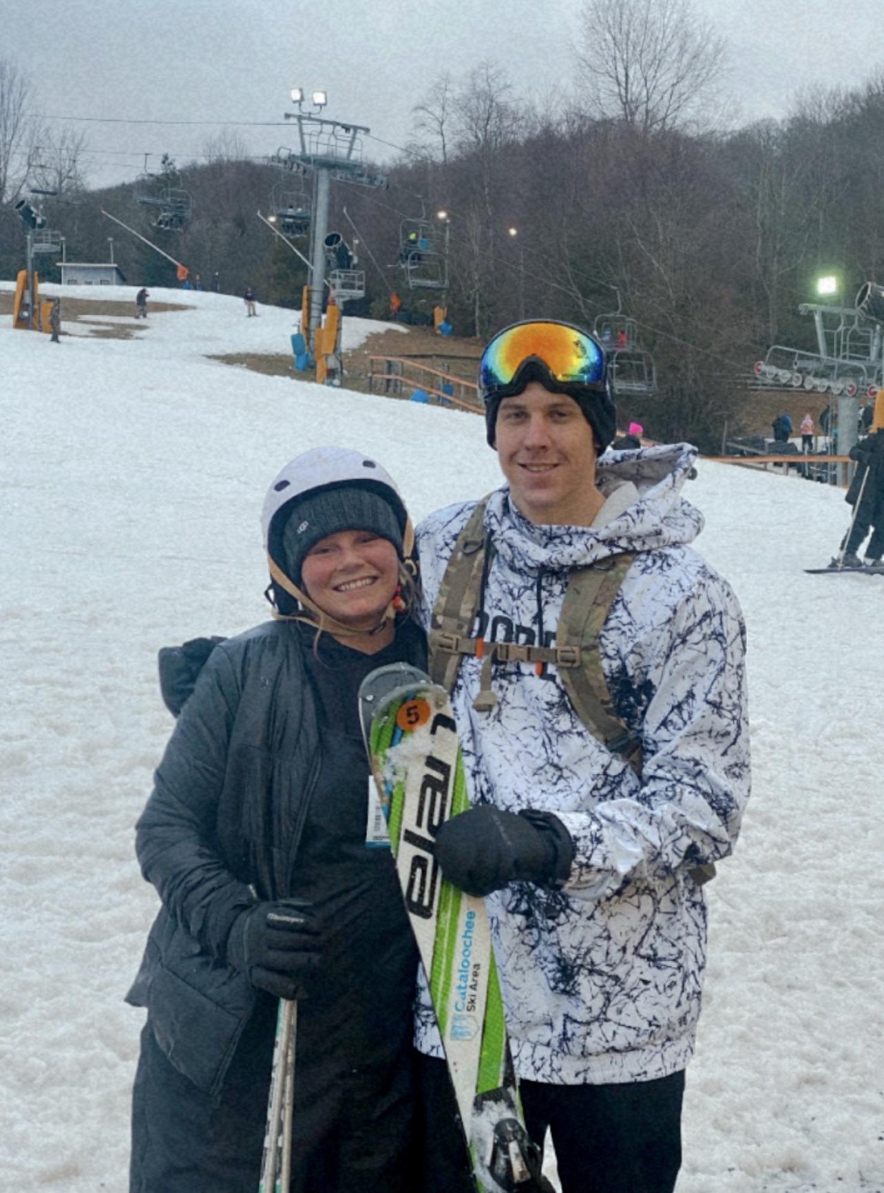 Jake attempting to teach me how to ski . . . Maybe better luck next time :)