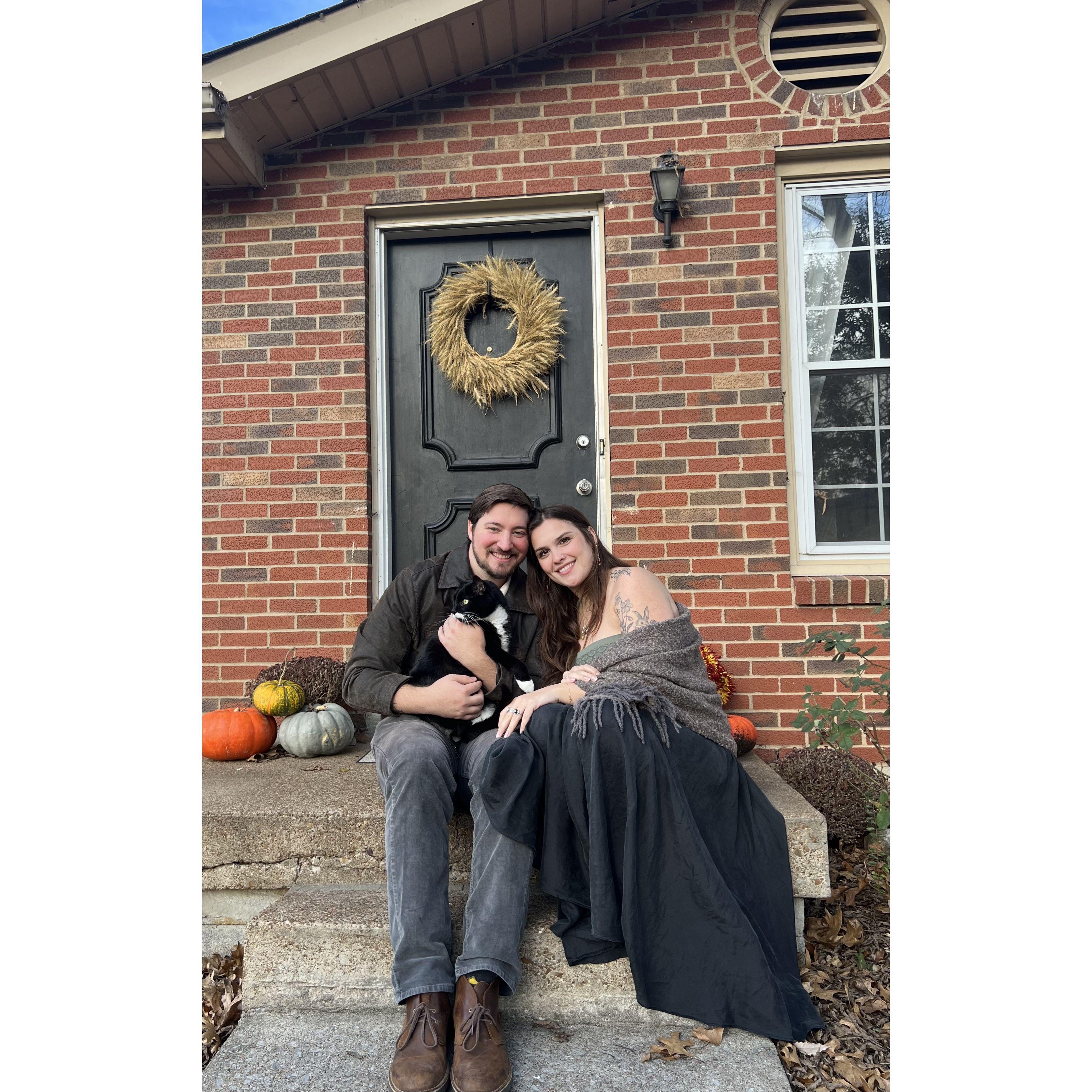 Our first christmas card photo