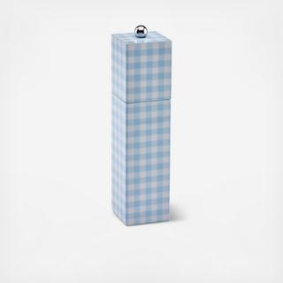 Gingham Lacquered Square Salt & Pepper Mill