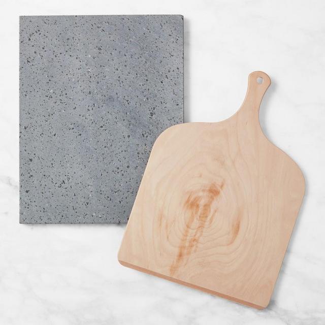 WIlliams Sonoma Pizza Peel and Lava Stone Set