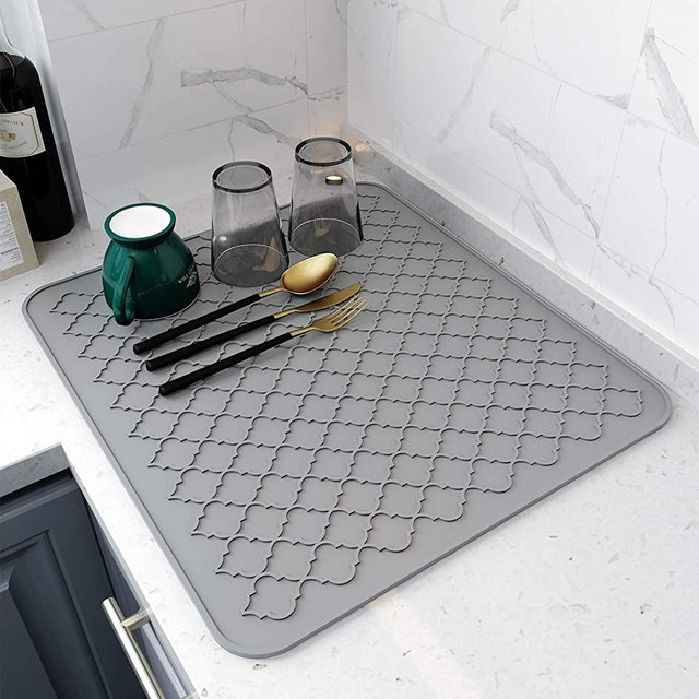 Dish Drying Mats for Kitchen Counter,Eco friendly,Heat Resistant Mat 16" x 18"