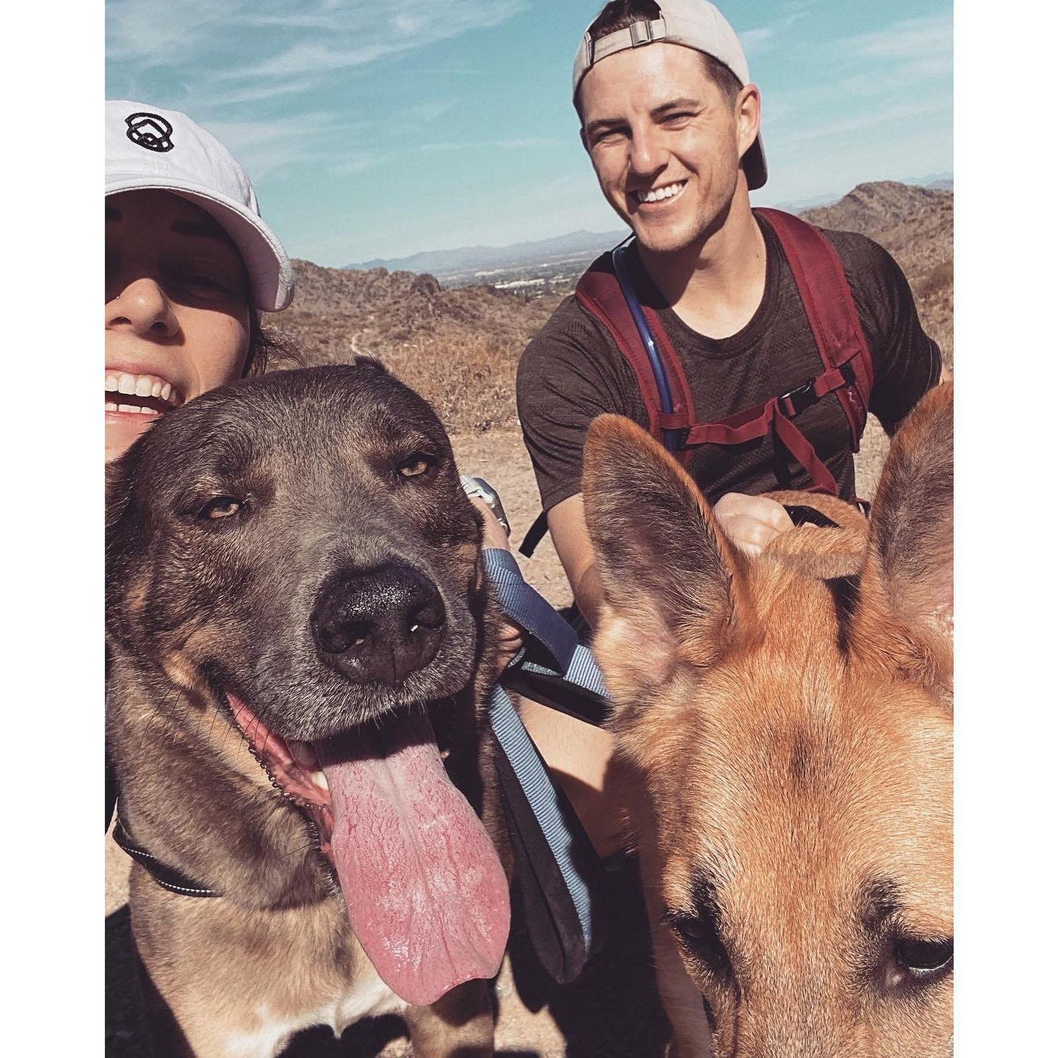 Hiking with Remi and Baron on Jan 10, 2021