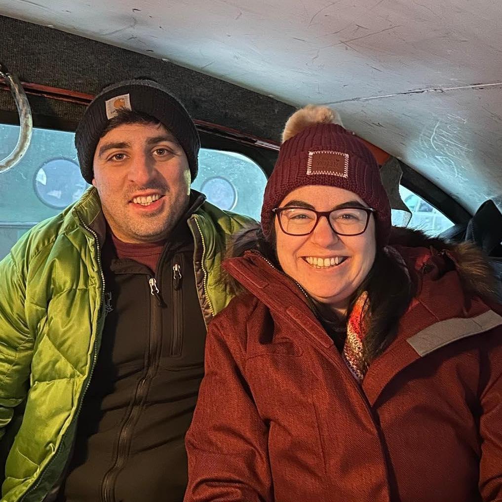 Jack's first ice fishing trip "Up North" - he even caught a keeper! 🎣