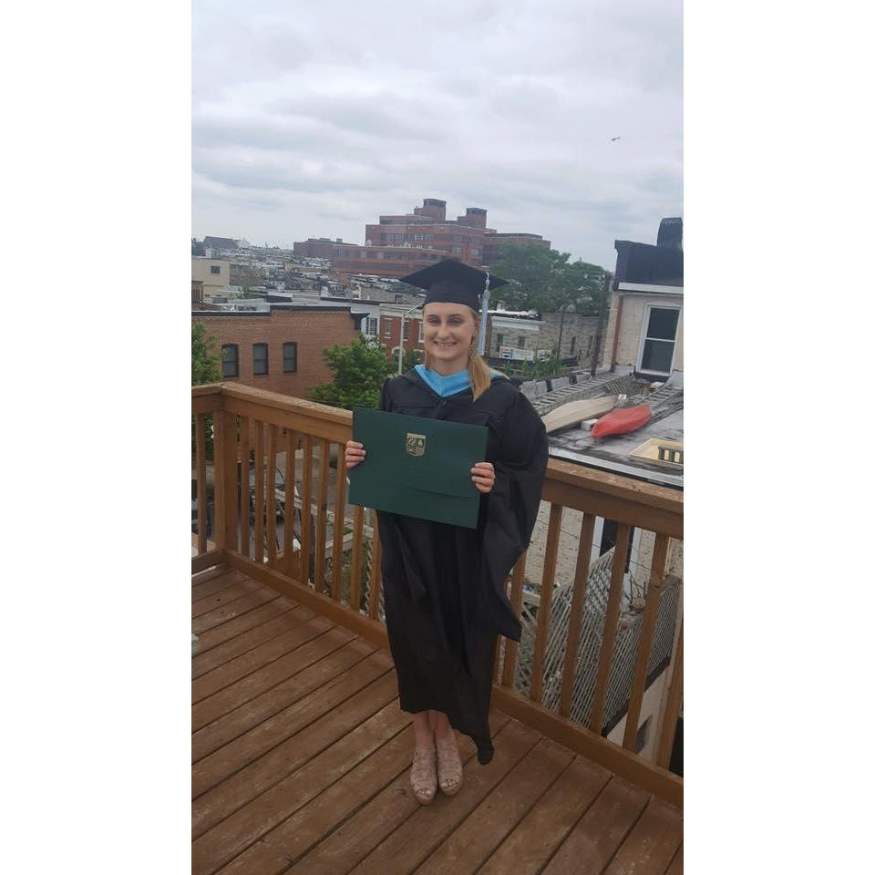 Graduation from Loyola in 2017.
