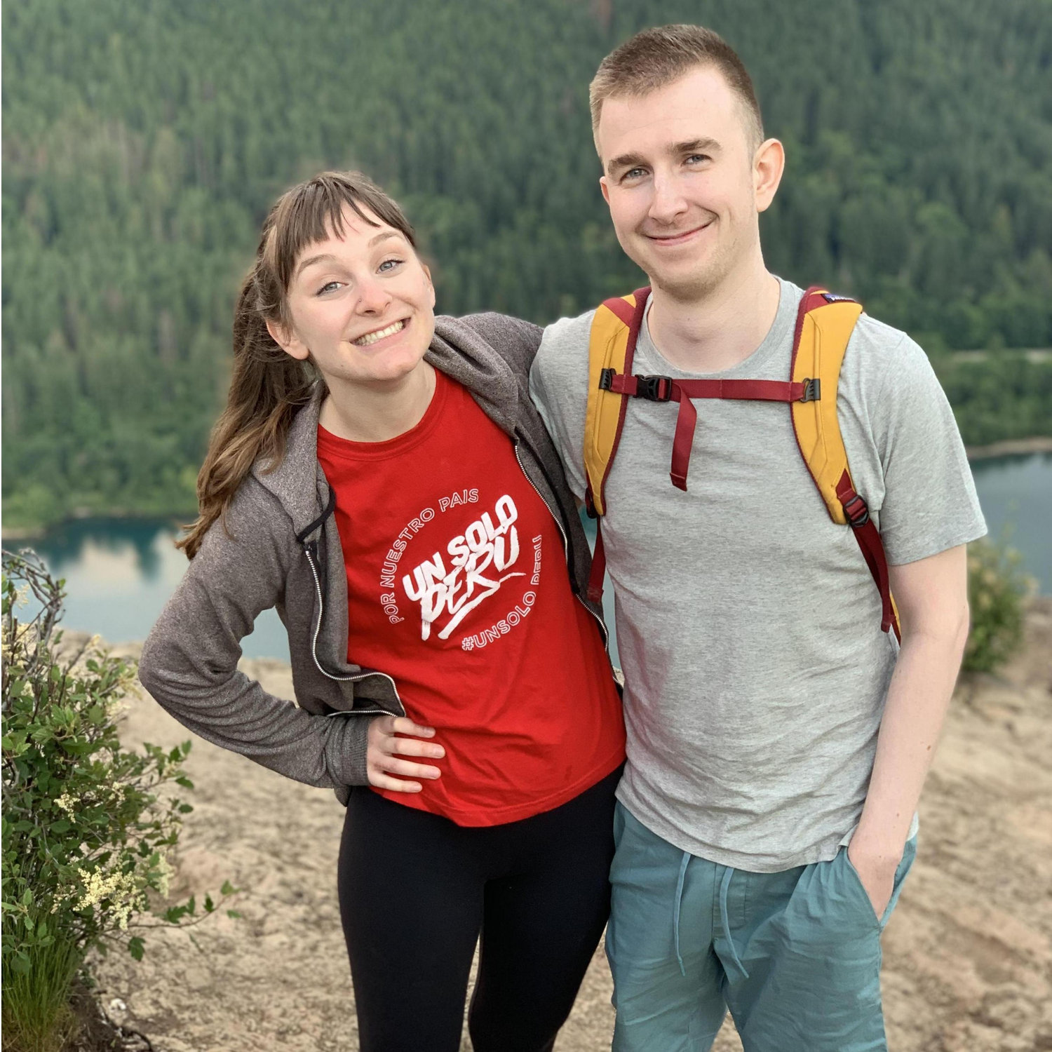 First hike together with friends from church (2019).