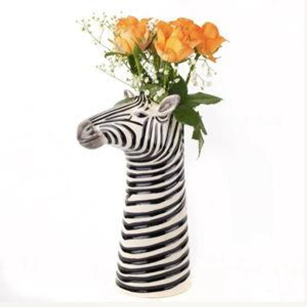 Ceramic Flower Vase Zebra
