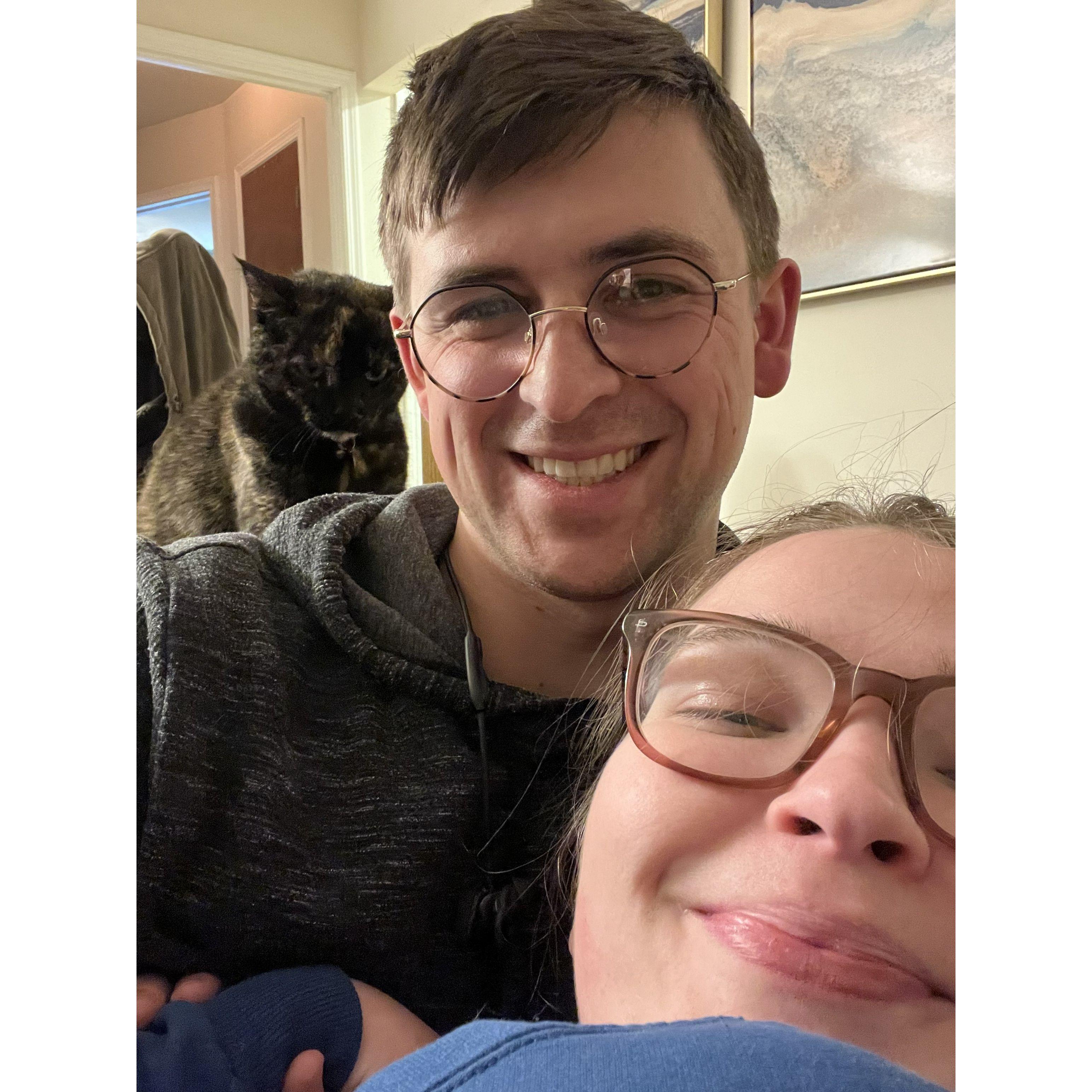 2023 - one of MANY afternoons spent unwinding with the kitties <3.