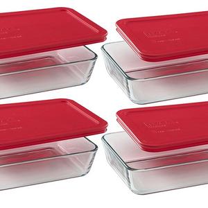 Pyrex 3-Cup Rectangle Food Storage (Pack of 4 Containers)