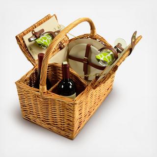 2-Person Willow Picnic Hamper