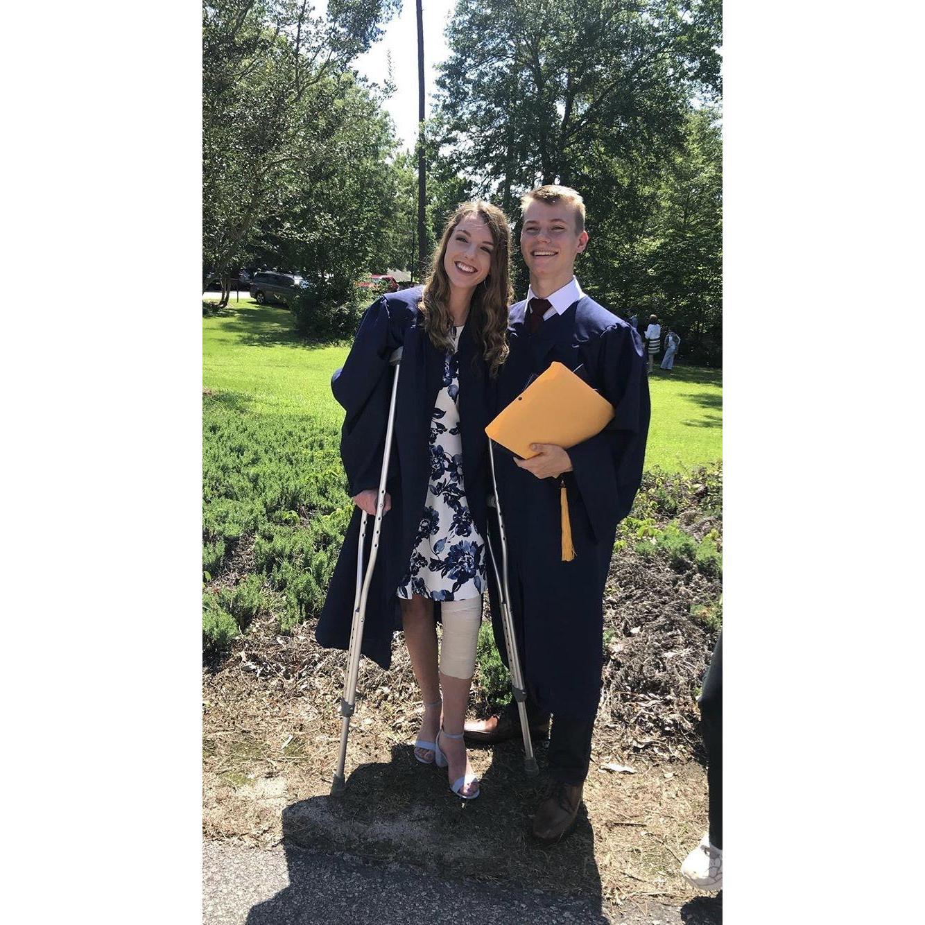 Our high school graduation!