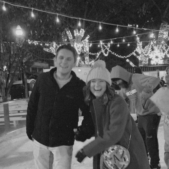 During our first Christmas together, I insisted we go ice skating! Tanner kindly obliged:)