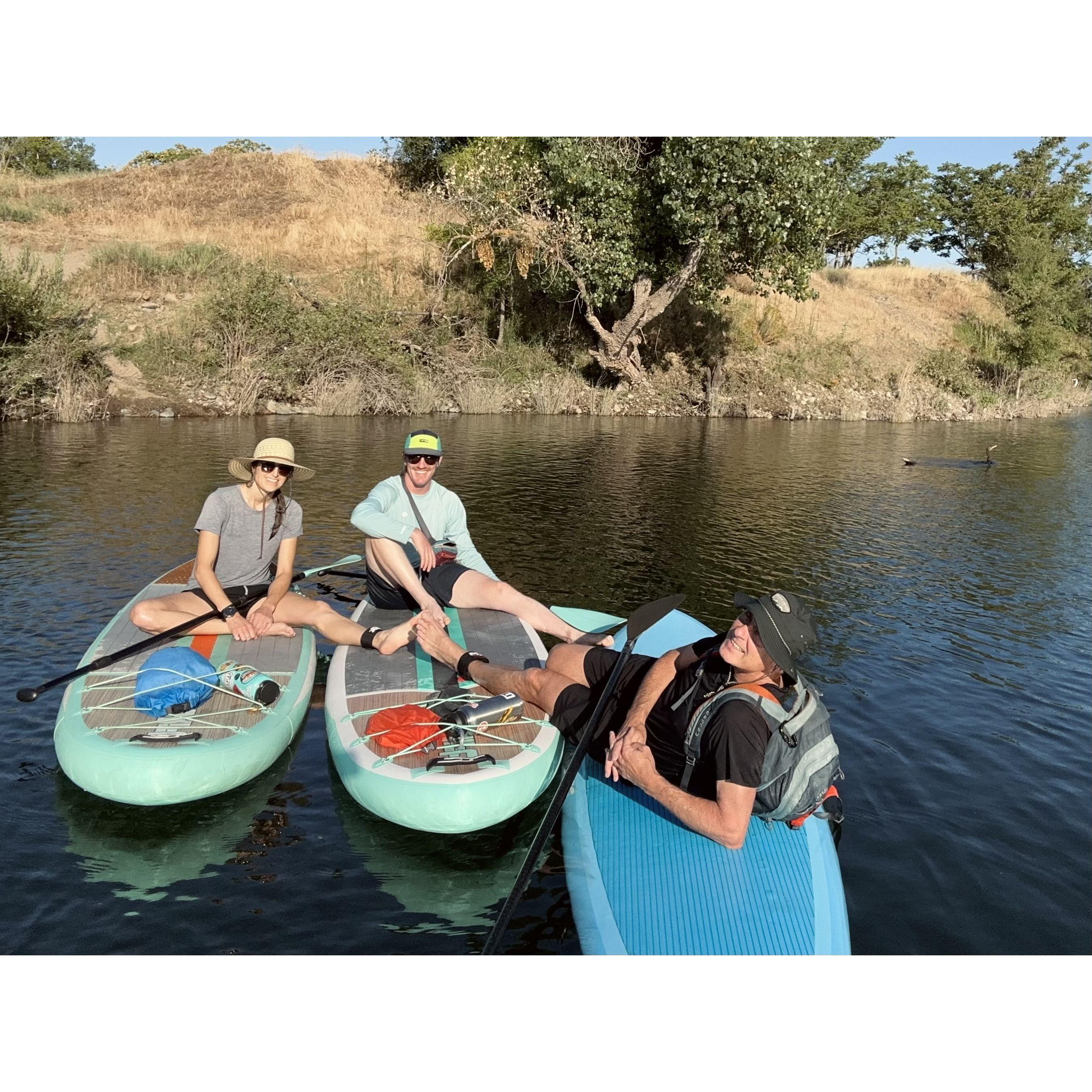 Family time on the American River.